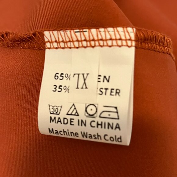 Rust Red Tulle Corset Maxi Dress | Romantic Gown | XL/US M-L (Chinese sizing) - Picture 7 of 12